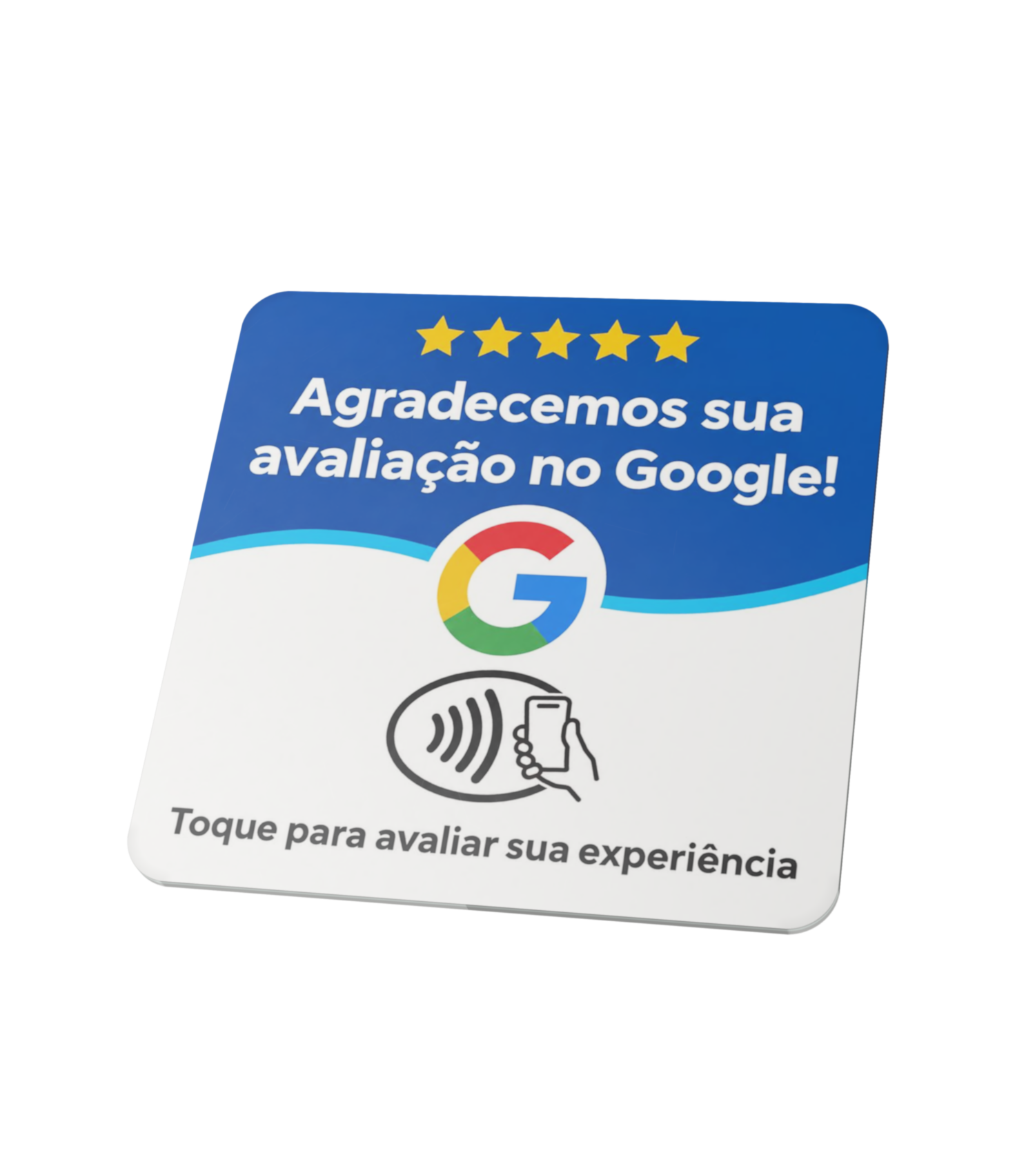 Plaquinha NFC Sinex de acrílico
